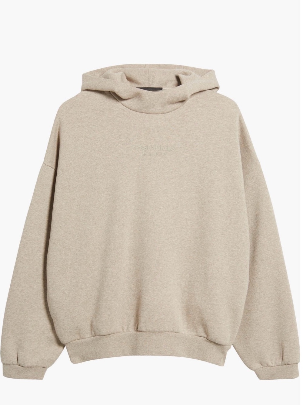 Essentials Men's Sandstone Beige Pullover Hoodie